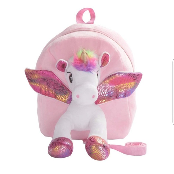 Plush Unicorn Backpack Many Colors - Picture 2 of 8